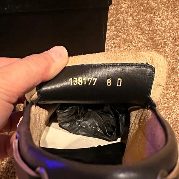 Gucci Men's Black Leather Slip-On Loafers - Picture 7 of 14